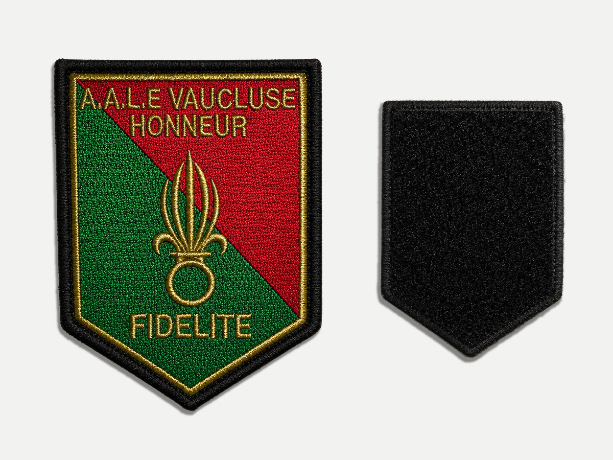 Insigne tissu pour la veste avec velcro